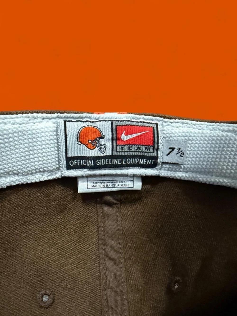 Vintage Nike Team NFL Cleveland Browns 7 1/2 Hat